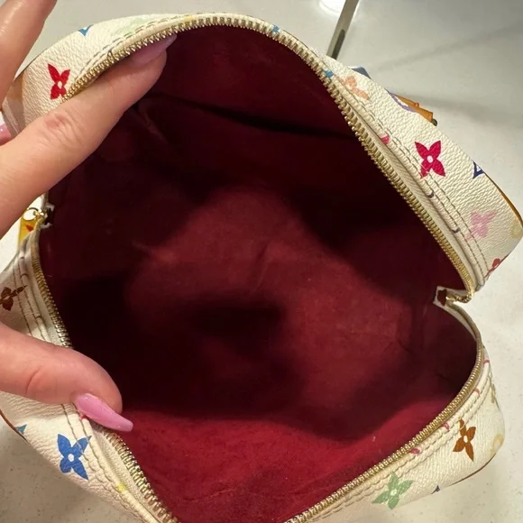 Louis Vuitton Red and Pink Satchel Bag - Picture 8 of 11